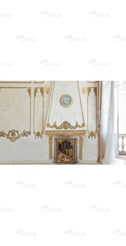 Tło fotograficzne S_155 sztukateria, kominek